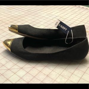 Old Navy Black suede flats